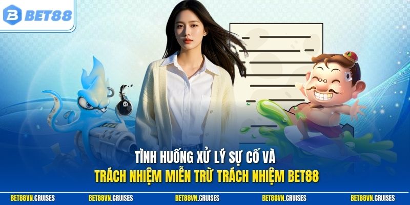 Tình huống xử lý sự cố và trách nhiệm miễn trừ trách nhiệm Bet88